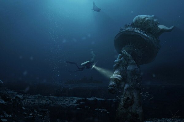 Monde sous-marin océan poissons