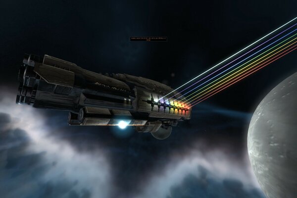 Astronave lanciante Louie arcobaleno