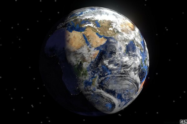 3d graphics of planet earth