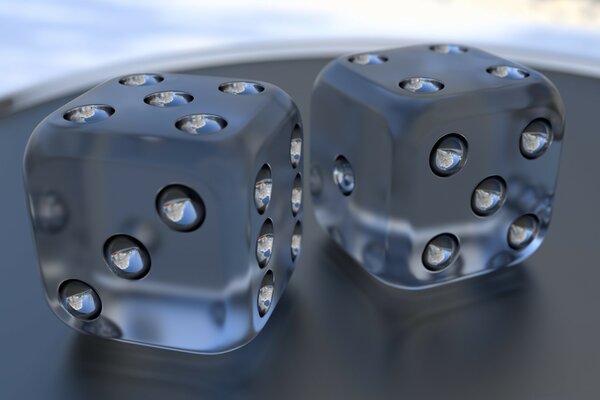 Transparent Ice Dice