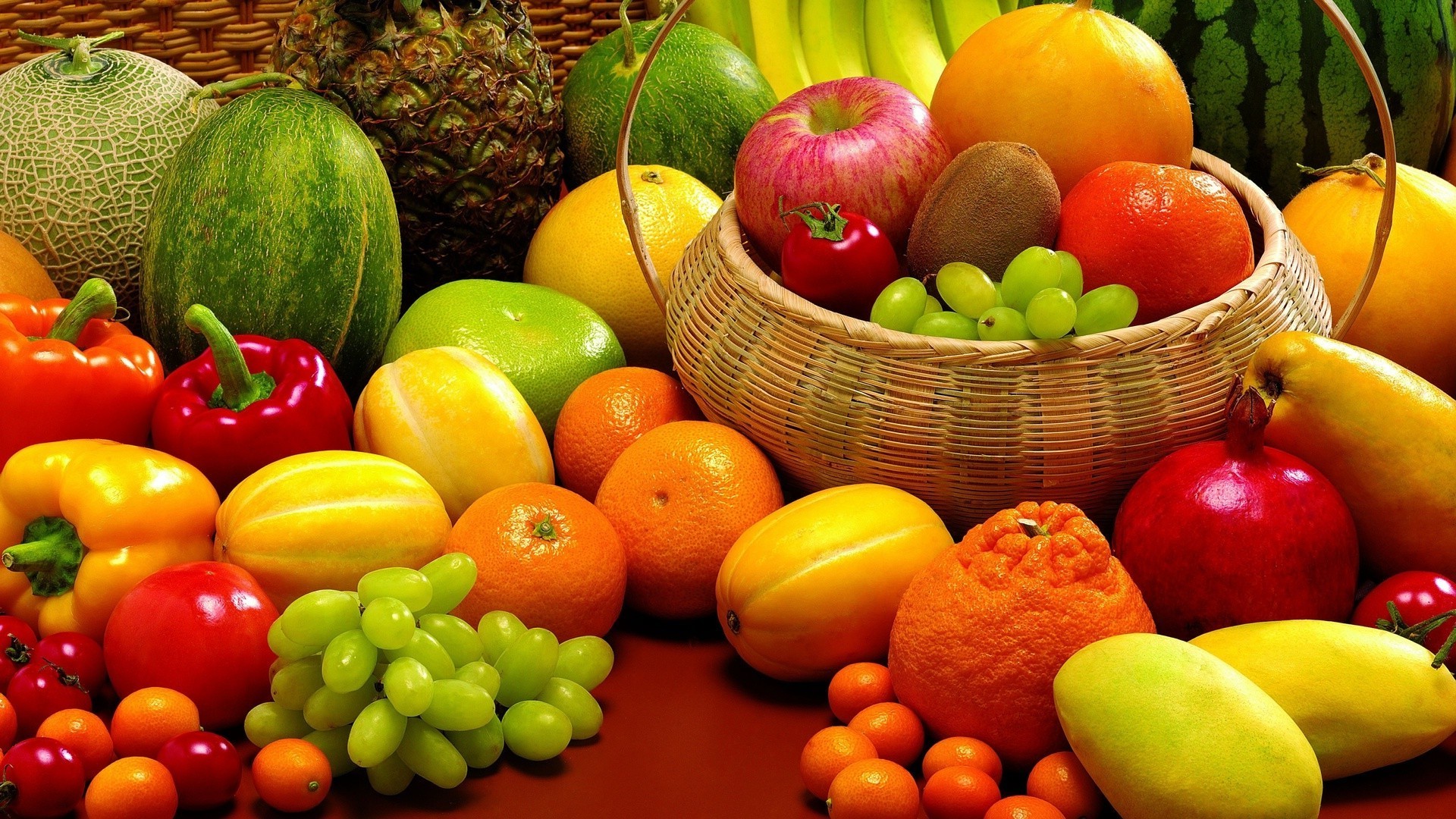 fruit market food melon apple watermelon pineapple banana juicy kind basket lemon nutrition grape vegetable pear pasture plum health