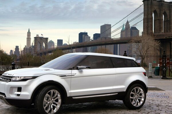 Big beautiful white SUV