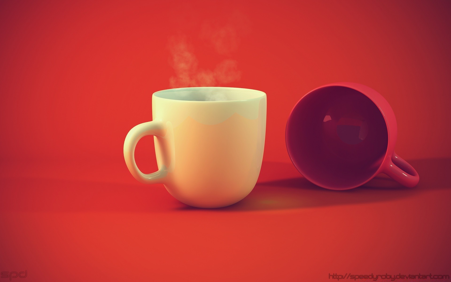 graphique 3d café tasse thé boire petit déjeuner aube expresso chaud tasse cappuccino caféine vide