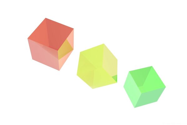 3d graphics cube square shape