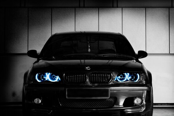 Cool black bmw car