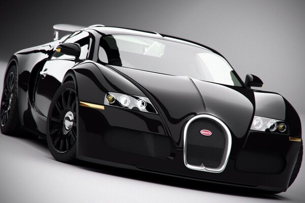 Black mega super car dream