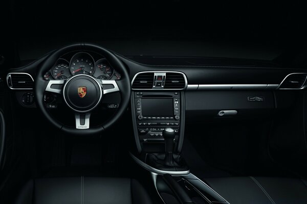 The daring dashboard of the new Porsche