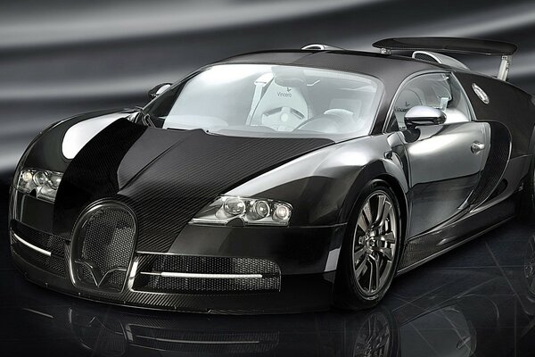 Voiture de course sportive noire