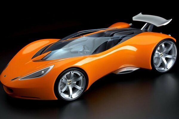 Orange Racing car