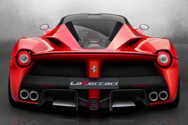 Red Ferrari rear bumper