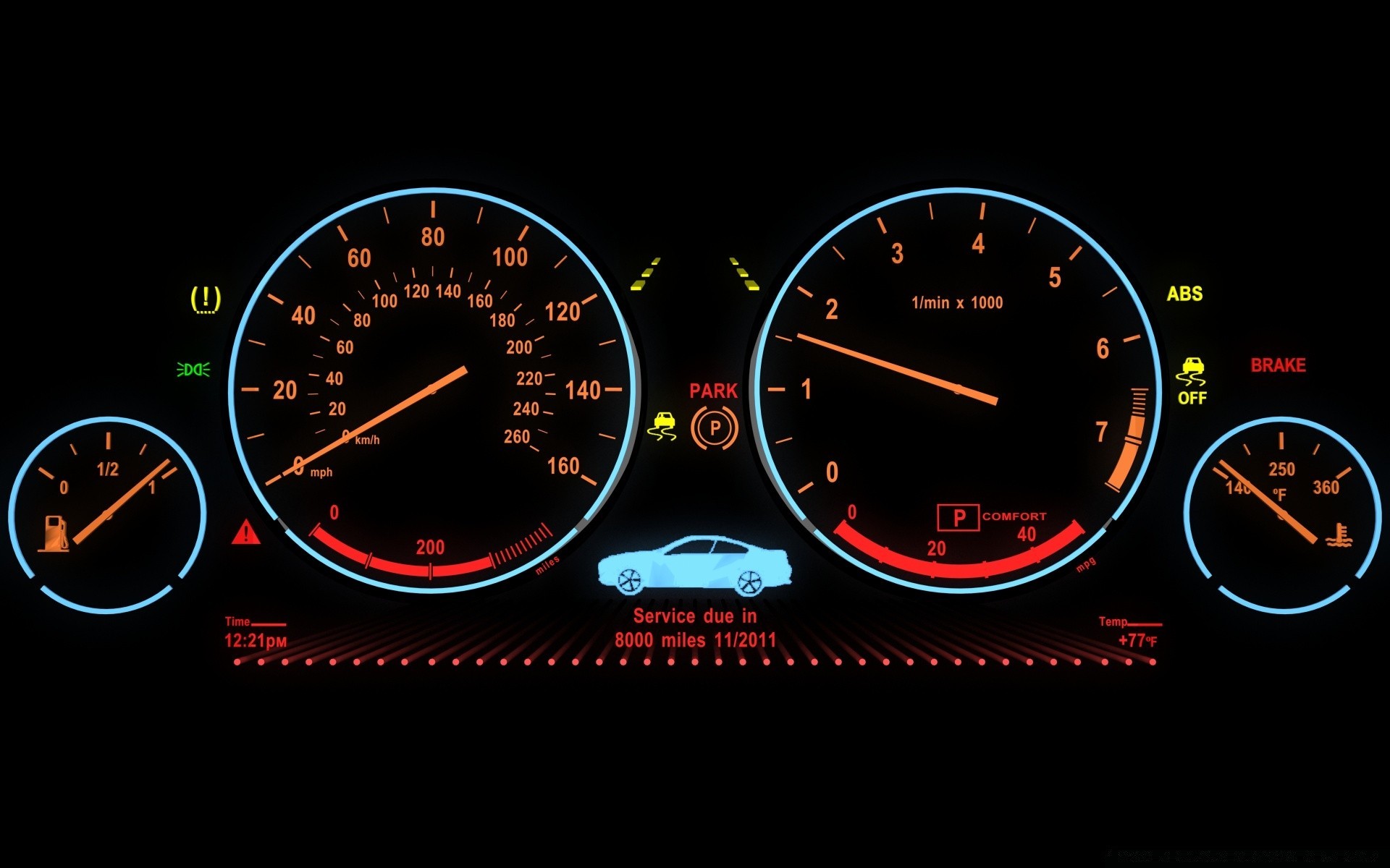 cars dashboard speedometer odometer indicator gauge number dash car dial limit measure pointer instrument control counter needle speed temperature gasoline