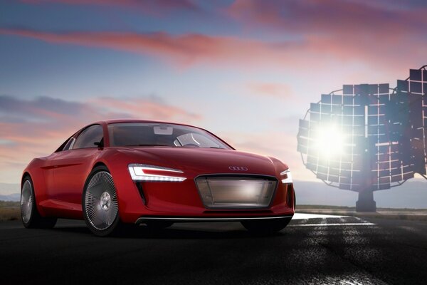 Audi electronic electron electric supercar