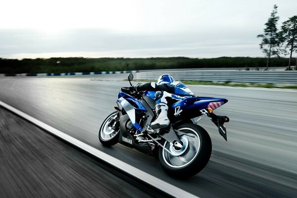 Desktop background racing motorcycle