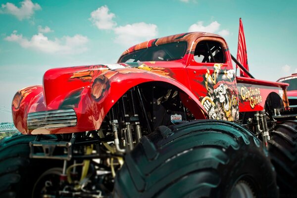 Big Red Monster Truck