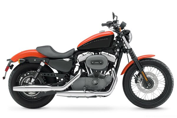 Harley Davidson Motocykl czerwony