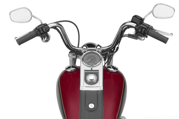 Manubrio della nuova moto moderna