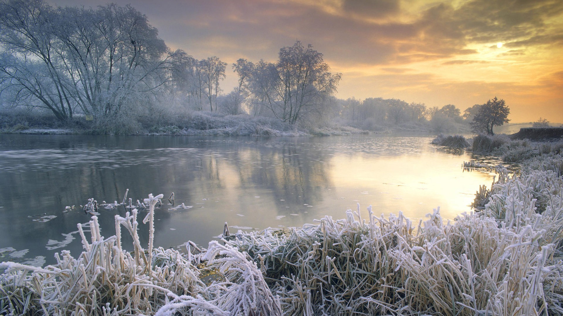 hiver paysage eau nature lac aube réflexion brouillard arbre rivière coucher de soleil ciel météo gel à l extérieur beau temps scénique neige brouillard