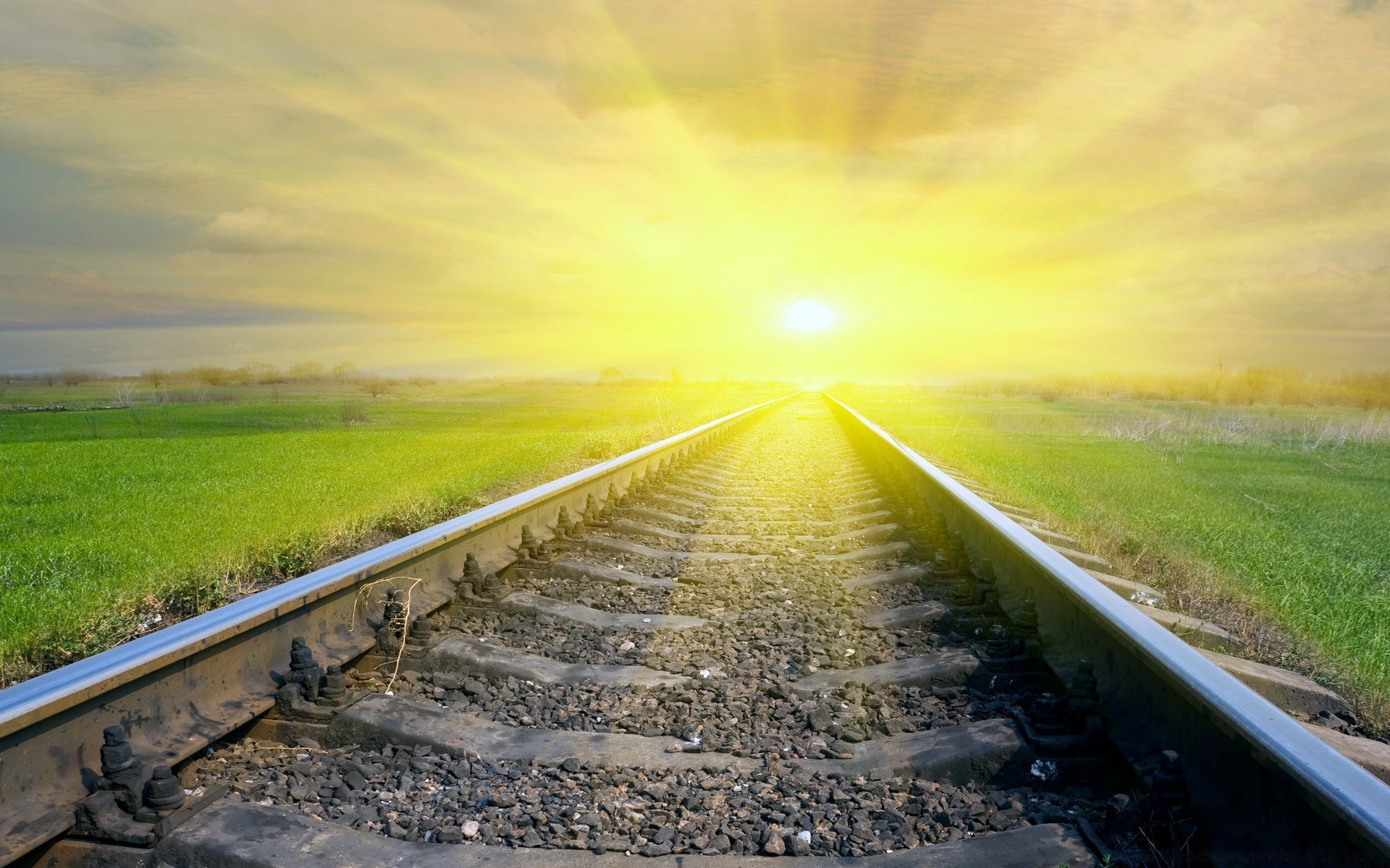 tren carretera guía paisaje perspectiva pista cielo hierba tren campo sistema de transporte horizonte rural naturaleza nube ferrocarril país viajes luz