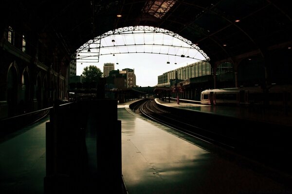 Vista desde el túnel del tren