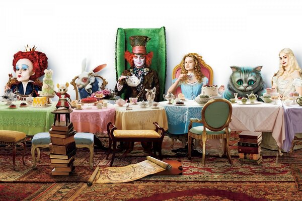 Pazzo Tea Party dal film Alice nel paese delle meraviglie