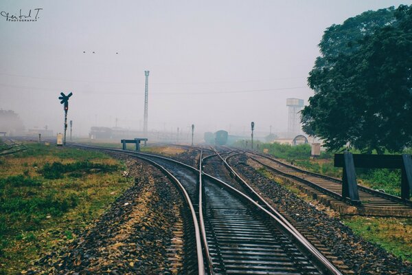 Vía férrea. Ruta del tren