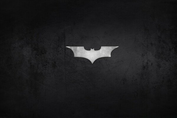 Batman emblem on a black background