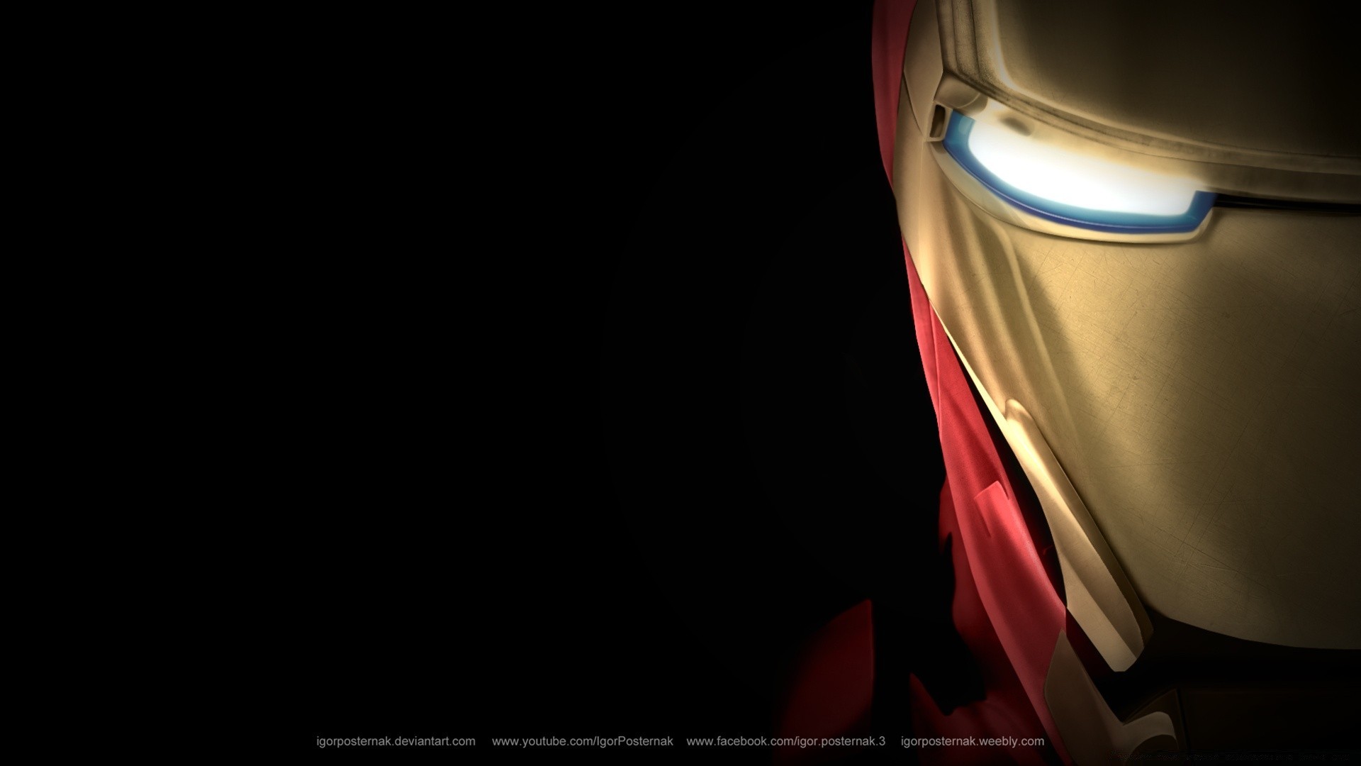 iron man abstract desktop art dark light