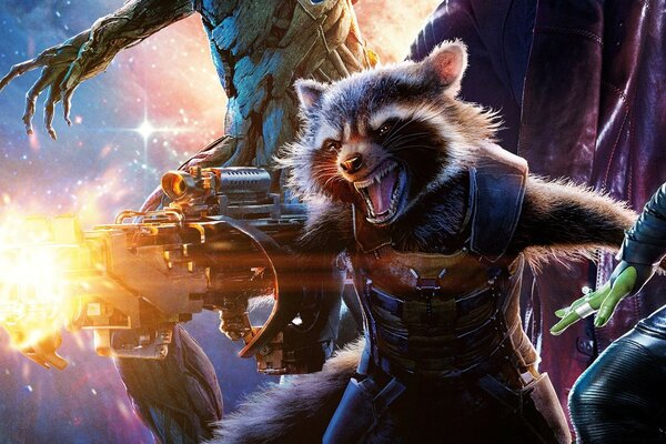 Eine Rakete aus dem Film Guardians of the Galaxy