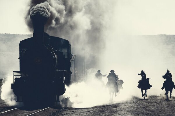 Ataque ocidental a uma locomotiva a vapor