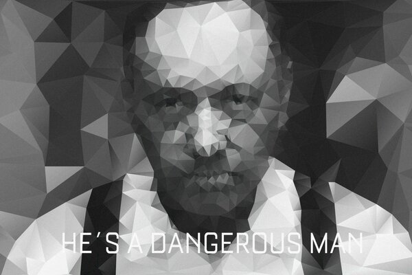 Geometric image of a dangerous man