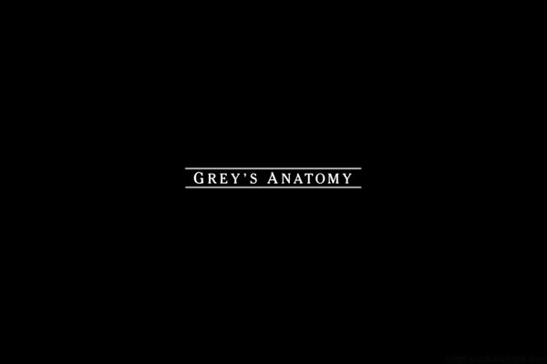 Greys Anatomy stilvoller Schriftzug