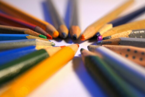 Colored pencils beautiful background