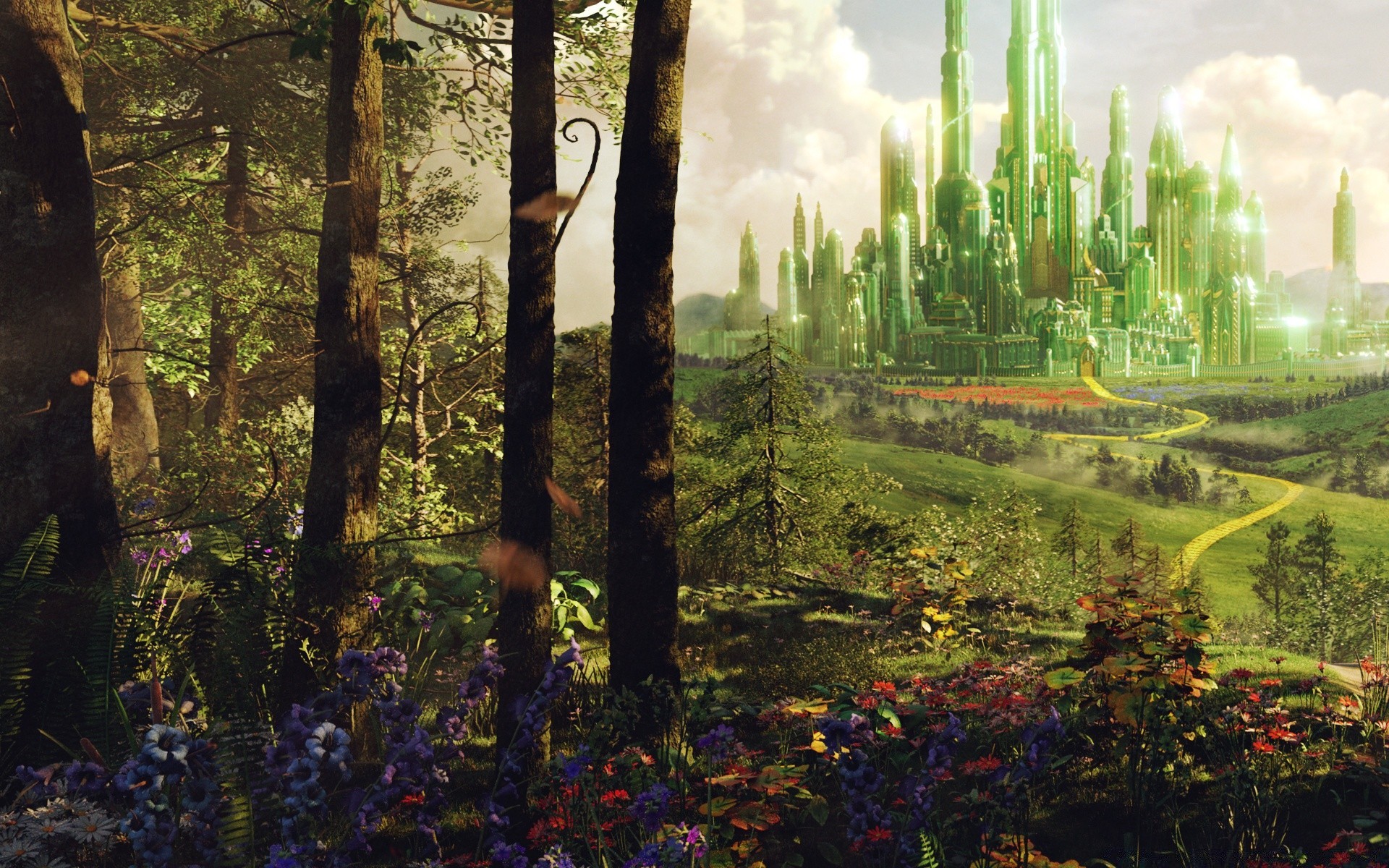 oz the great and powerful tree wood landscape environment scenic outdoors park daylight dawn