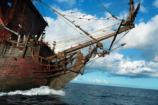 A ship from Pirates of the Caribbean