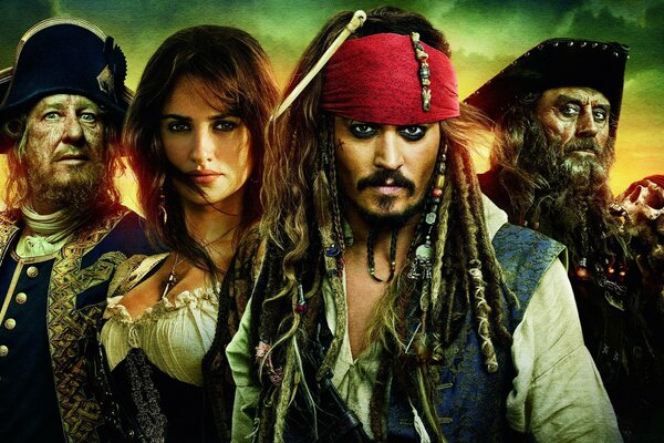 Heróis do Filme Piratas Do Caribe