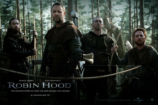 Groupe d hommes du film Robin des bois