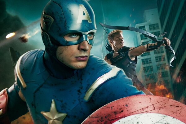 Captain America ist bereit für den Kampf