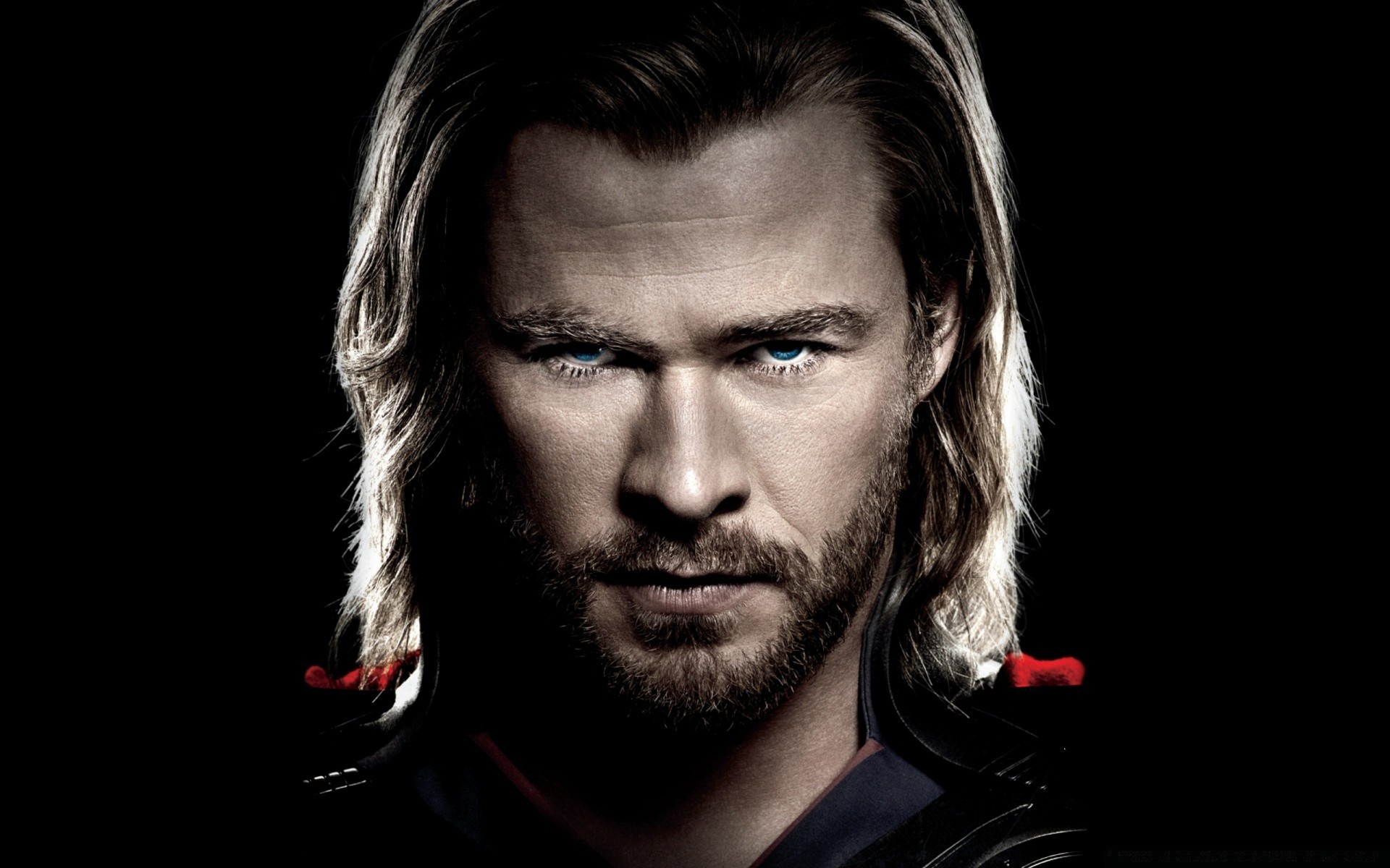 thor portrait man face dark adult one monochrome studio