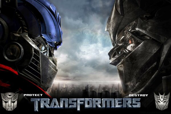 Les deux personnages principaux du film «Transformers»