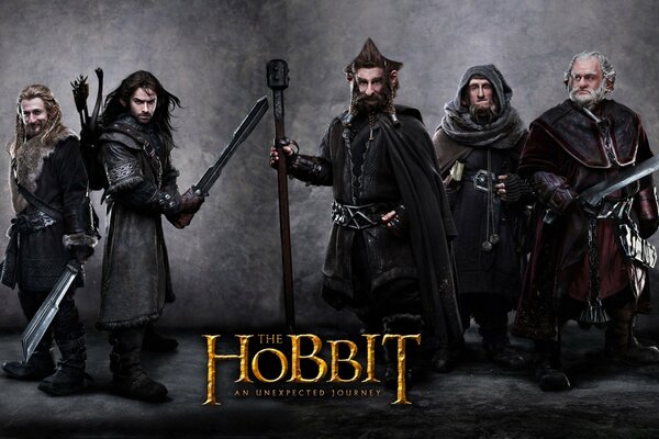 Poster zum Hobbit-Film mit den Protagonisten