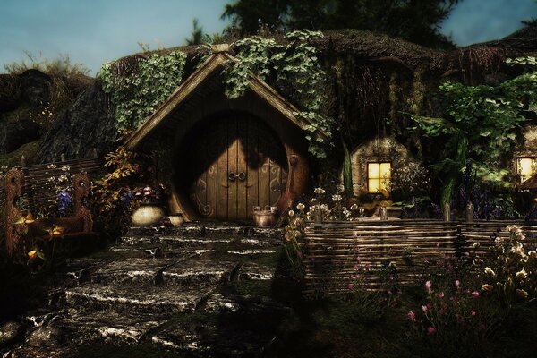 La piccola e accogliente casa dello Hobbit