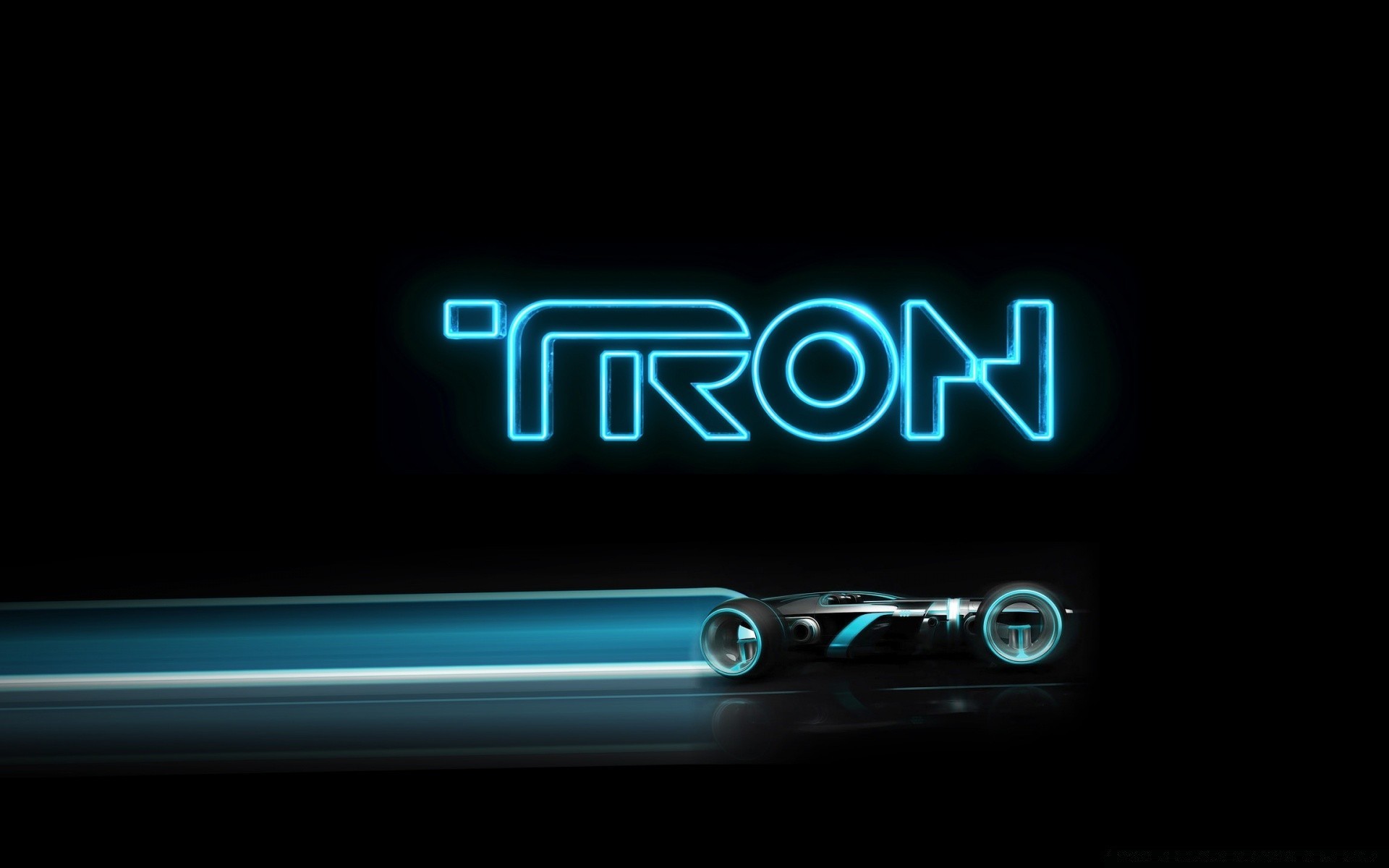 tron: legacy desktop scuro tecnologia