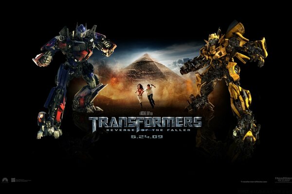 Illustration zum beliebten Film Transformers