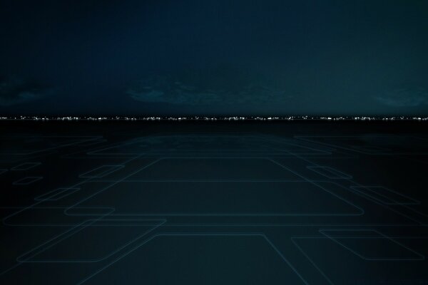 Landscape from the movie Tron: Legacy