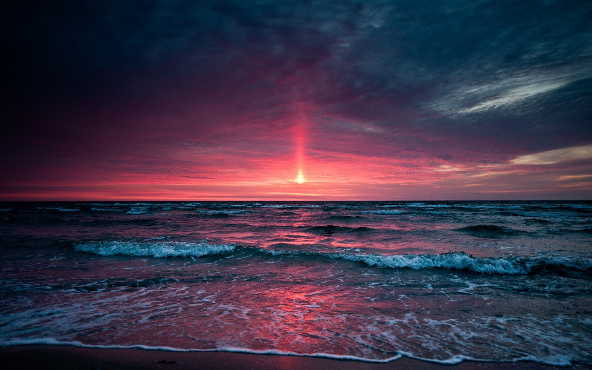 mer et océan coucher de soleil eau crépuscule aube soleil mer soir océan plage