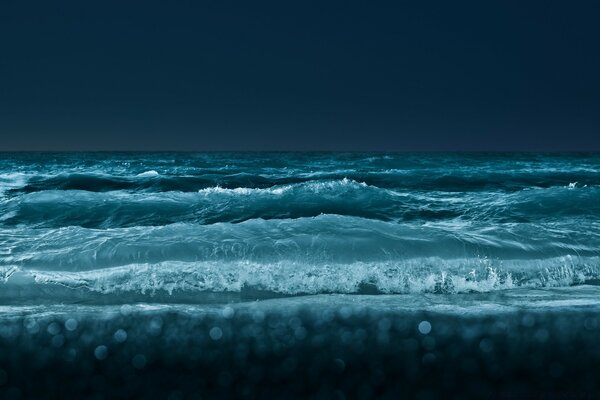 Sea surf, waves of the Black Sea