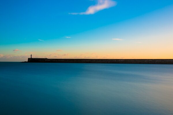 Beautiful sunset over the ocean