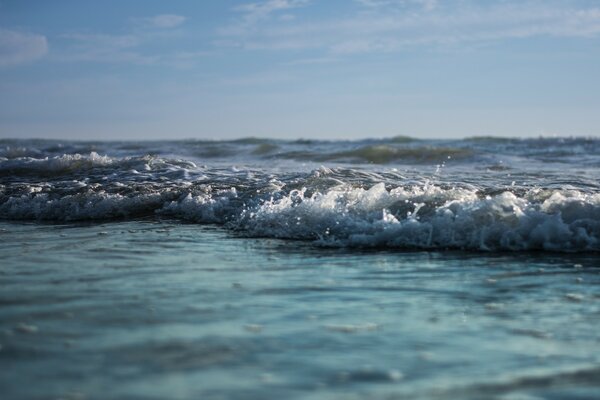 Beautiful photo of incoming waves