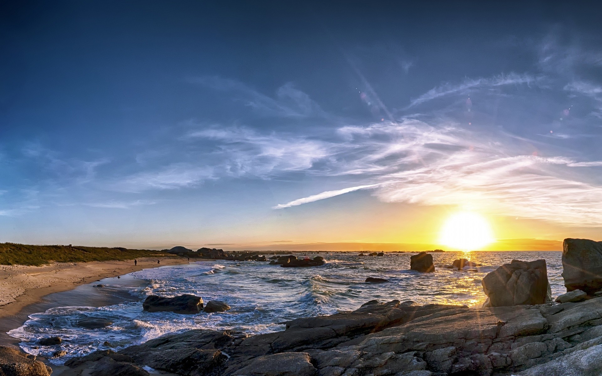 mer et océan coucher de soleil eau aube crépuscule ciel mer soleil plage soir océan nature paysage voyage paysage mer en plein air beau temps