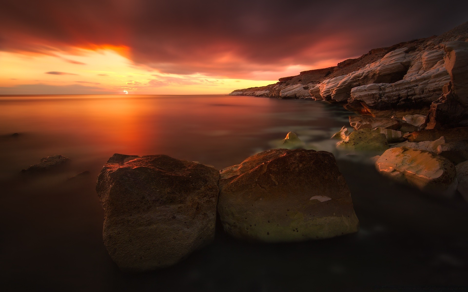 mer et océan coucher de soleil aube soir eau plage crépuscule paysage soleil mer voyage ciel océan